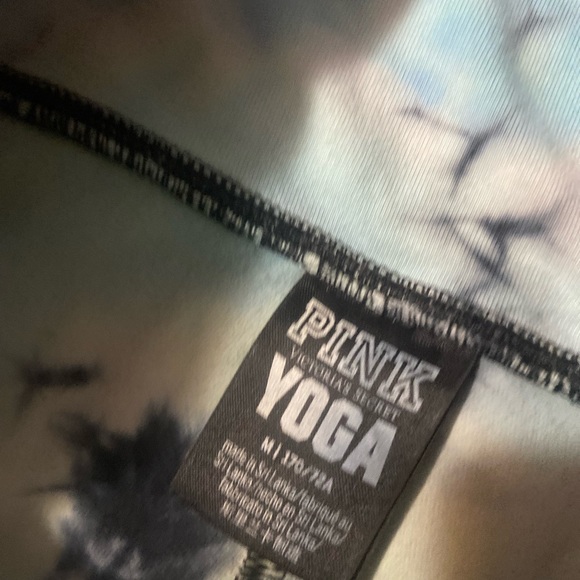 Victoria Secret tie dye crop tank and biker shirt set. Bottom medium top large - Picture 3 of 3